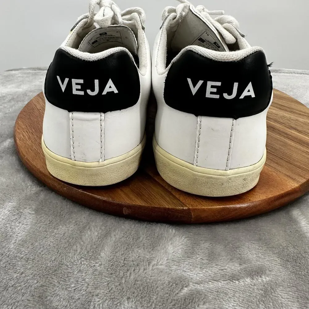 Veja Esplar Shoes‎ Womens Size 9 Low Top Casual Leather Sneakers Lace up White